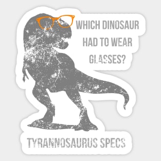 Funny Trex Joke Pun Design for kids Sticker